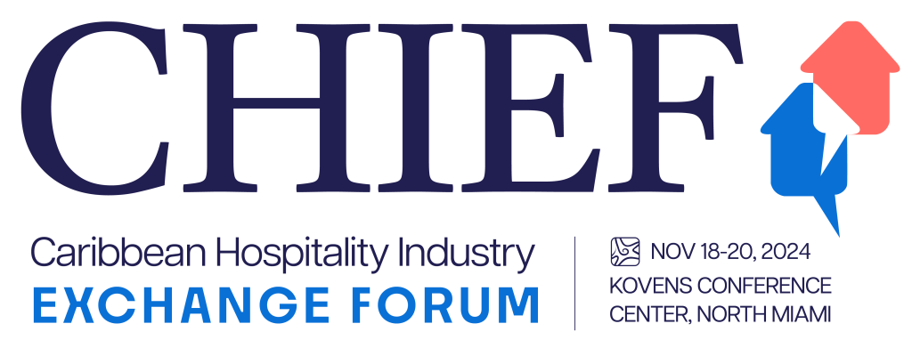 Caribbean Hospitality Industry Exchange Forum Logo, November 18 - 20, 2024 at the Kovens Conference Center in North Miami.
